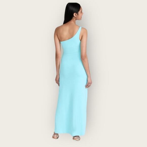 NWT | Susana Monaco | One Shoulder Cut Out Maxi Dress | Fresh Water | Medium - Picture 3 of 12